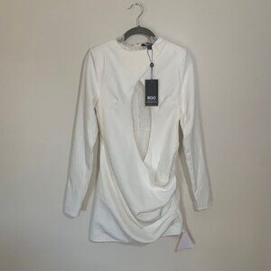 NWT Ego Chynna Lace Edgy Bride Wedding Bachelorette Cut‎ Out Blazer Dress Size 4